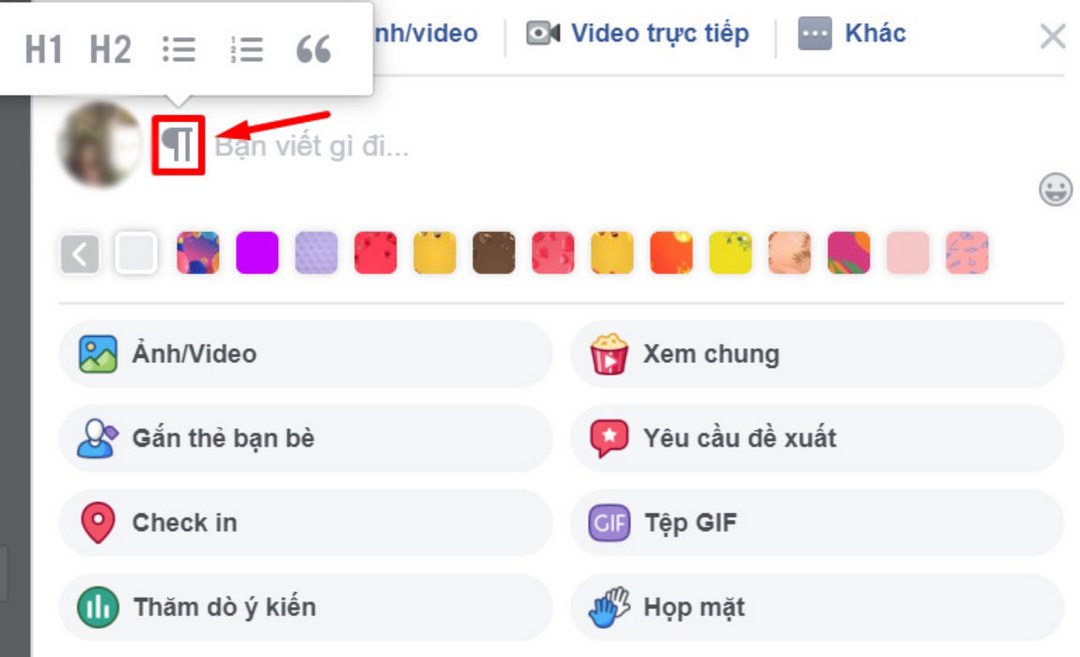 Chữ in đậm Facebook còn tạo ra hiệu ứng giúp quảng cáo