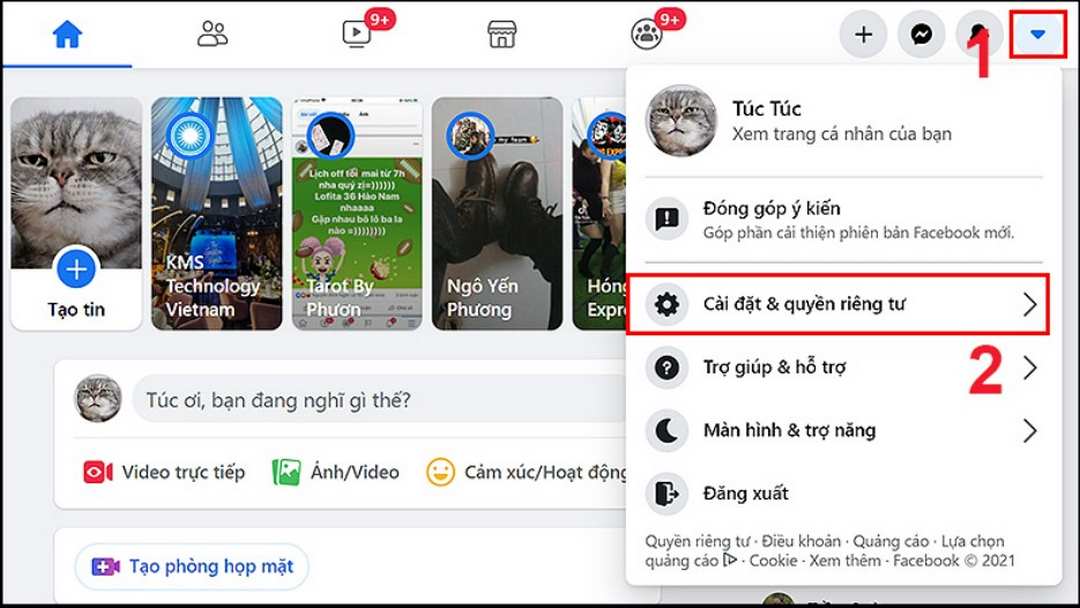 Đăng nhập Facebook bằng tên người dùng