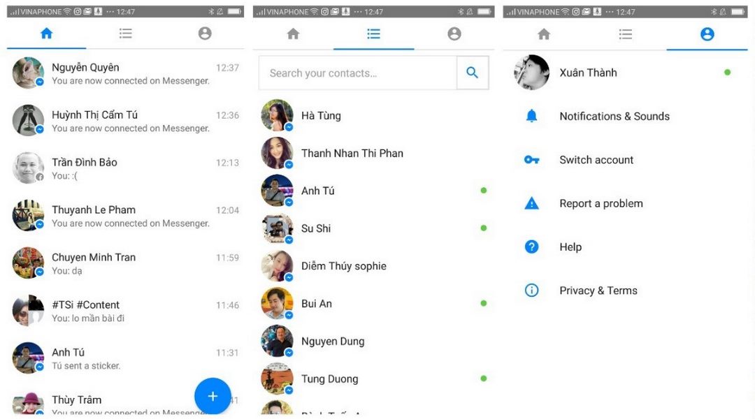 Cách gọi video trên messenger lite cho 1 người