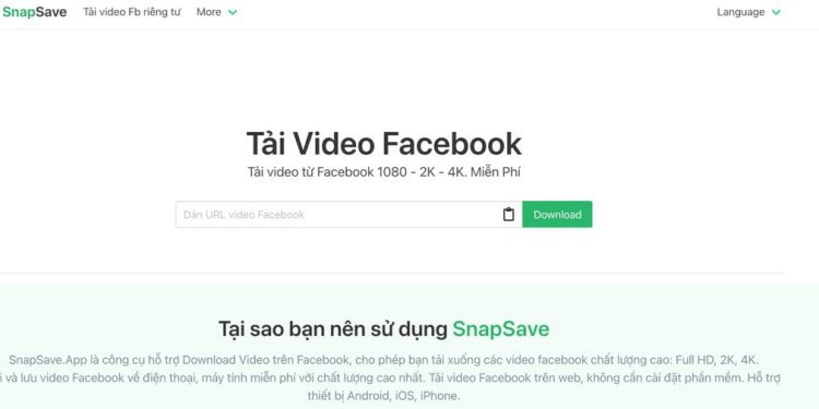 Phần mềm tải video Facebook đơn giản chỉ với vài thao tác