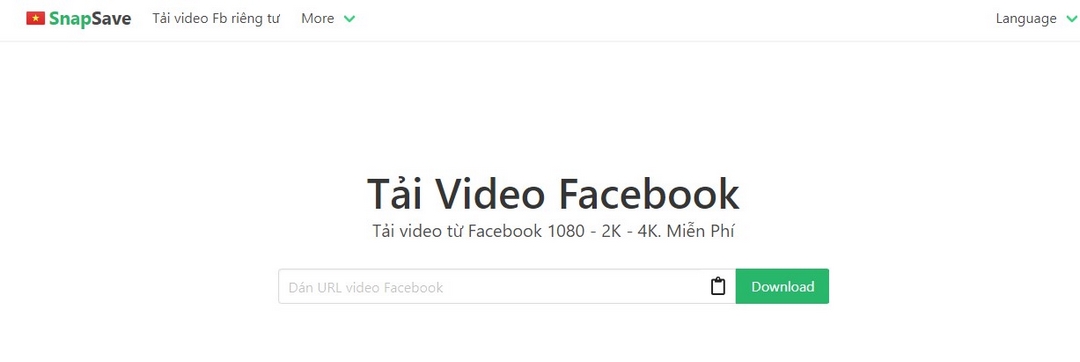 Tải Video Facebook Full HD - 4K bằng SnapSave