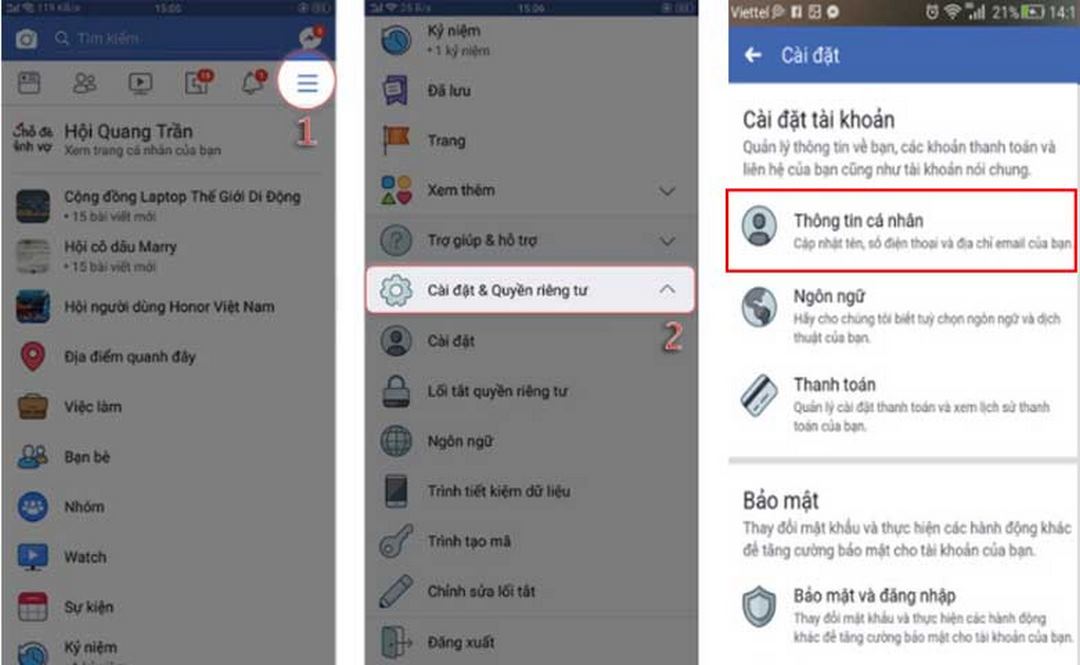 Những điều cần biết khi thay đổi tên Facebook trên điện thoại