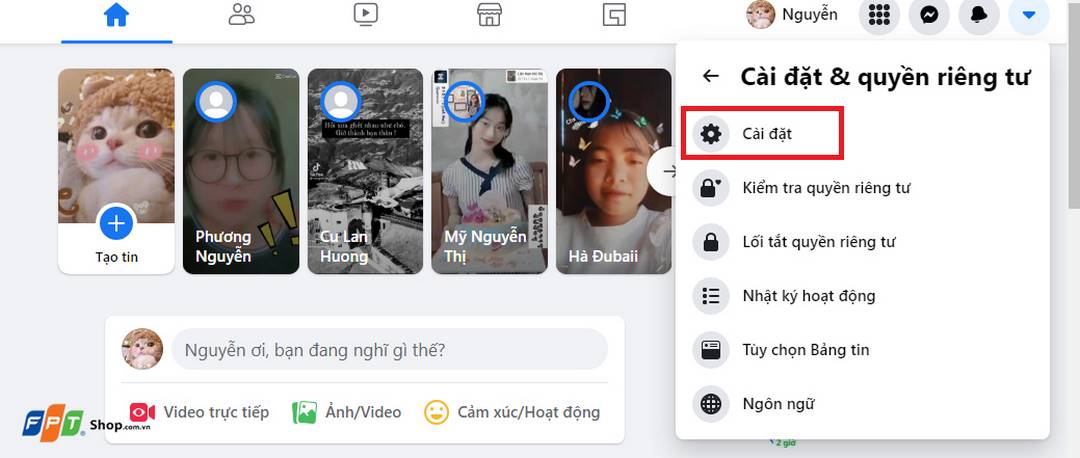 Cách đổi tên Facebook trên điện thoại iPhone