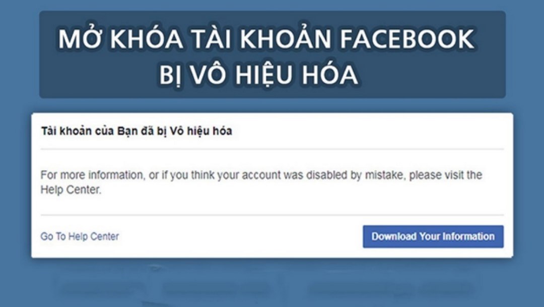 Cần phân biệt TK Facebook của bạn bị khóa tạm thời hay vĩnh viễn