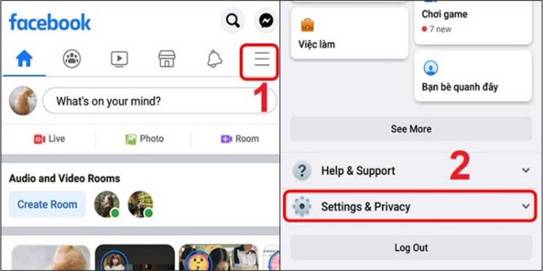 Cách bảo mật tài khoản Facebook Tiếng Việt
