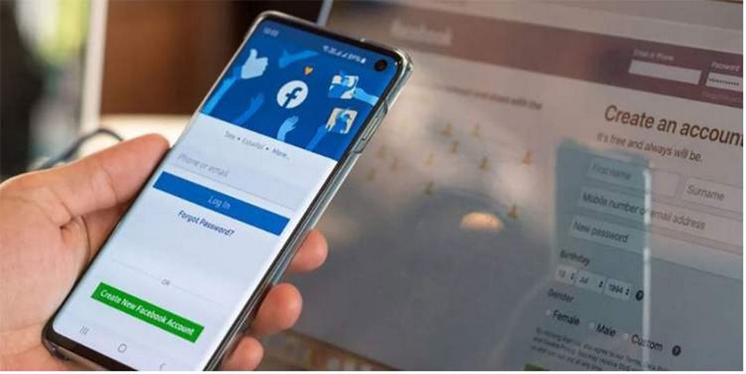 Cách lập Facebook bằng Gmail trên điện thoại