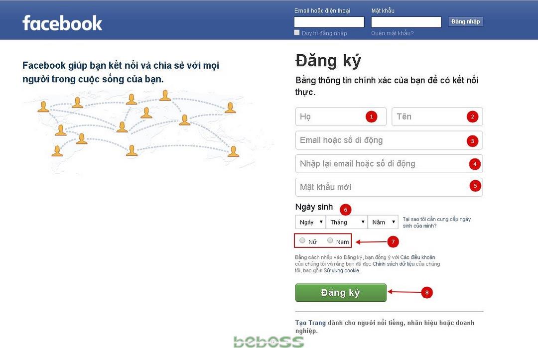 Tạo tài khoản Facebook bằng email ảo