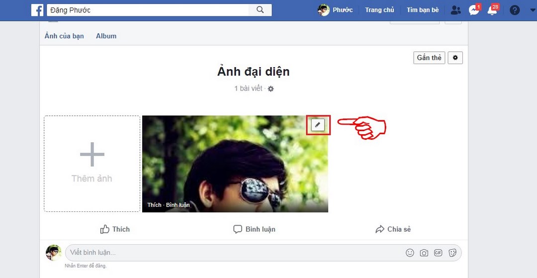 Hướng dẫn cách thay đổi ảnh đại diện Facebook