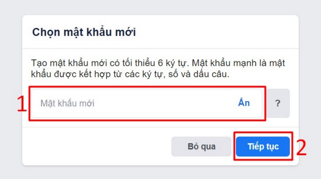 Cách xác thực tài khoản khi đổi mật khẩu